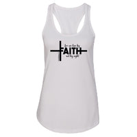 Faith Cross Women’s Racerback Tank Top – Inspirational Christian Activewear