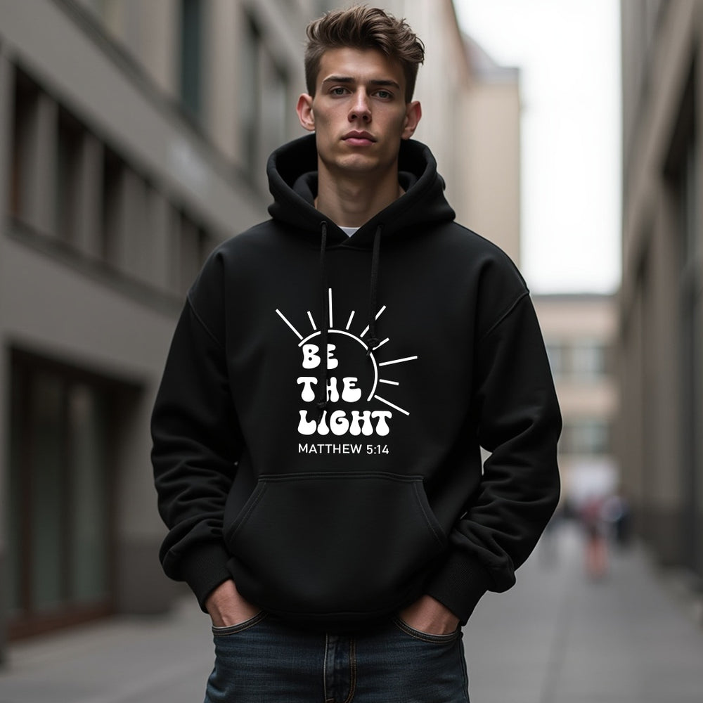 UPLIFTING "Be the Light" Unisex Hoodie – Faith-Based Christian Sweatshirt
