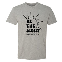 INSPIRATIONAL "Be the Light" Men's T-Shirt – Faith-Based Christian Tee