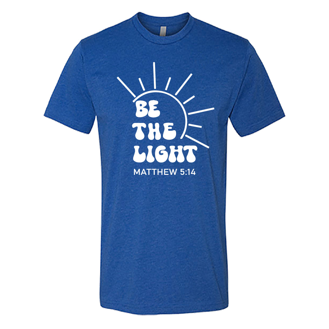INSPIRATIONAL "Be the Light" Men's T-Shirt – Faith-Based Christian Tee