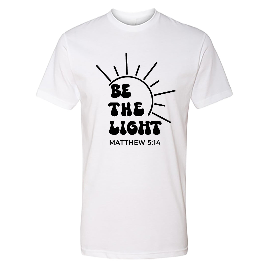 INSPIRATIONAL "Be the Light" Men's T-Shirt – Faith-Based Christian Tee