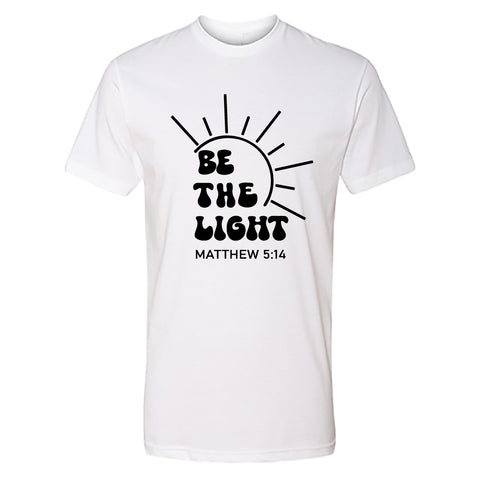 INSPIRATIONAL "Be the Light" Men's T-Shirt – Faith-Based Christian Tee