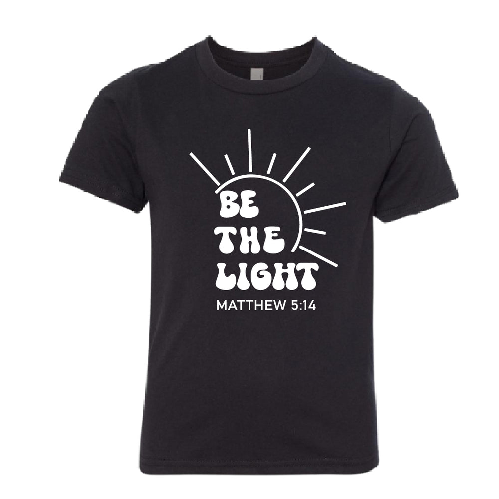 INSPIRATIONAL "Be the Light" Youth T-Shirt – Faith-Based Kids' Bible Verse Tee