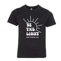 INSPIRATIONAL "Be the Light" Youth T-Shirt – Faith-Based Kids' Bible Verse Tee