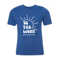 INSPIRATIONAL "Be the Light" Youth T-Shirt – Faith-Based Kids' Bible Verse Tee