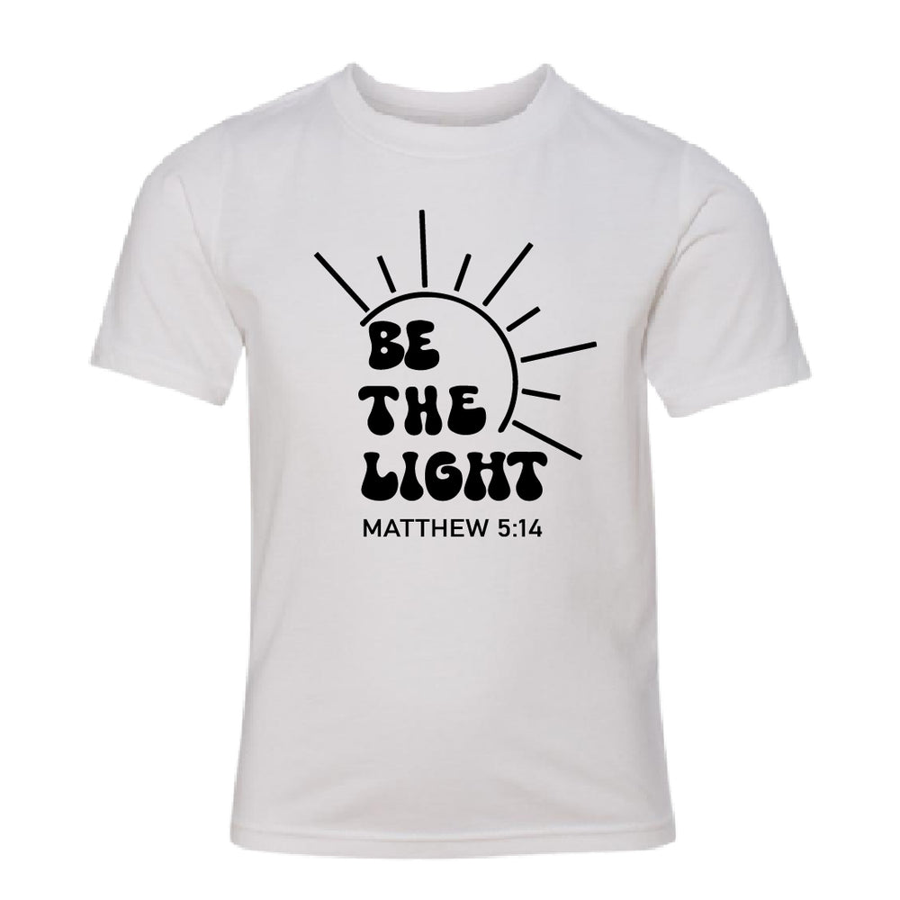 INSPIRATIONAL "Be the Light" Youth T-Shirt – Faith-Based Kids' Bible Verse Tee