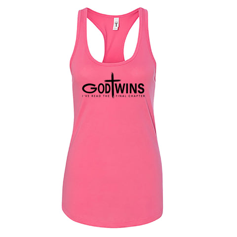 CONFIDENT "God Wins" Racerback Tank Top – Empowering Christian Women's Tee