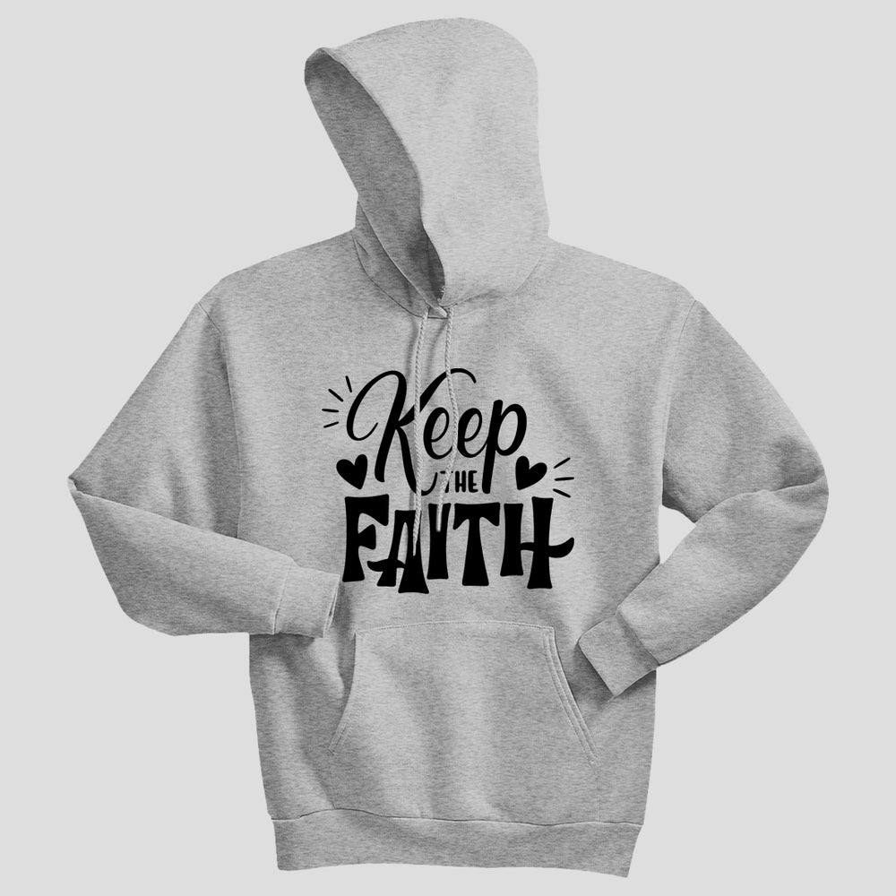 ENCOURAGING "Keep the Faith" Unisex Hoodie – Uplifting Christian Sweatshirt