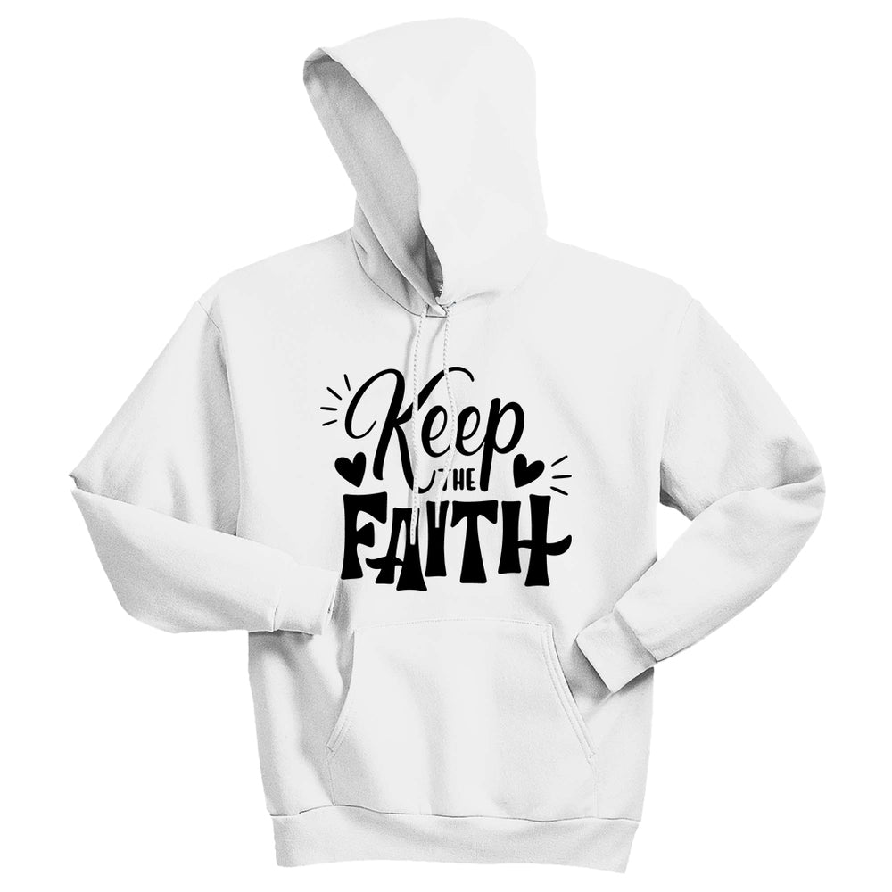 ENCOURAGING "Keep the Faith" Unisex Hoodie – Uplifting Christian Sweatshirt