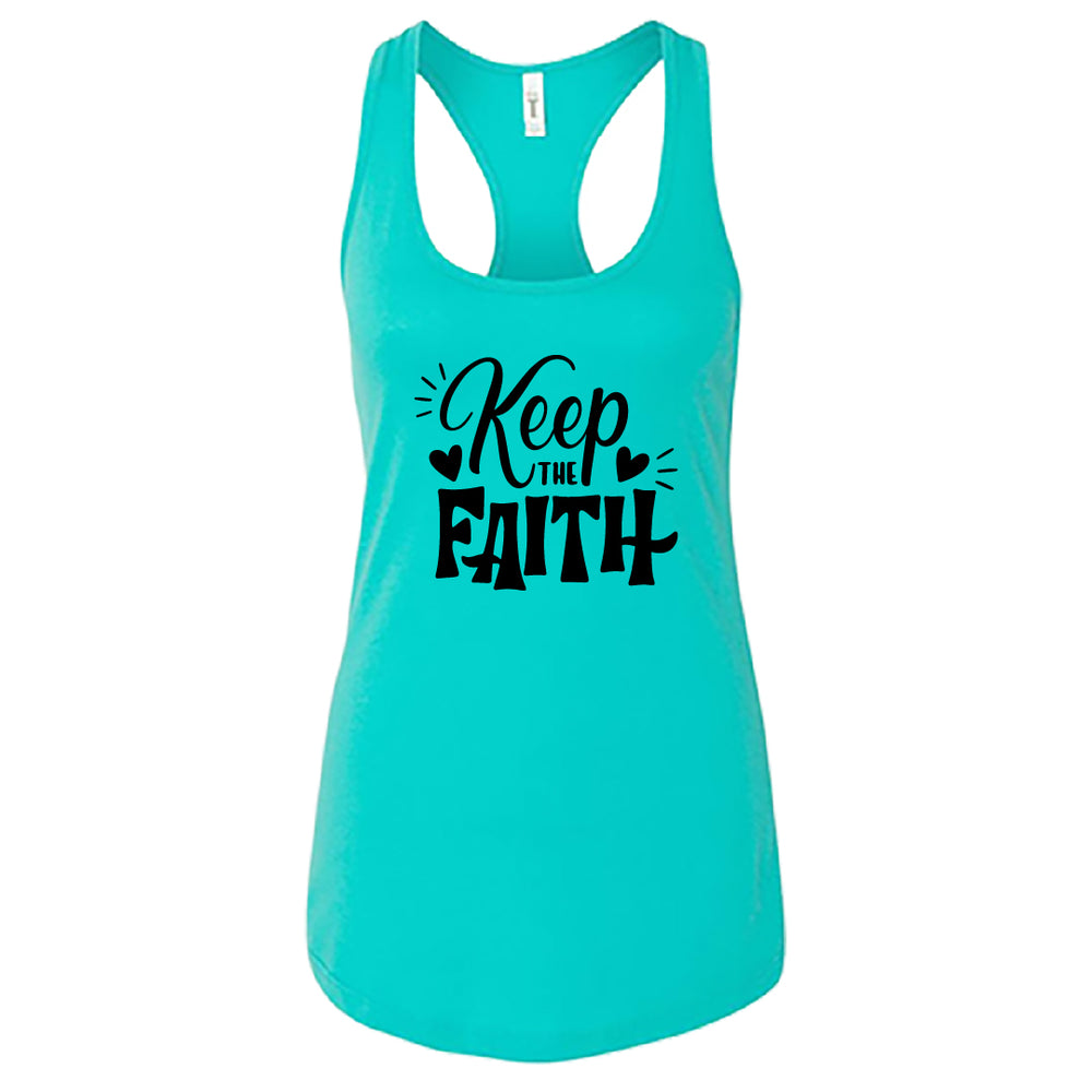UPLIFTING "Keep the Faith" Racerback Tank Top – Soft & Inspiring Women's Tee
