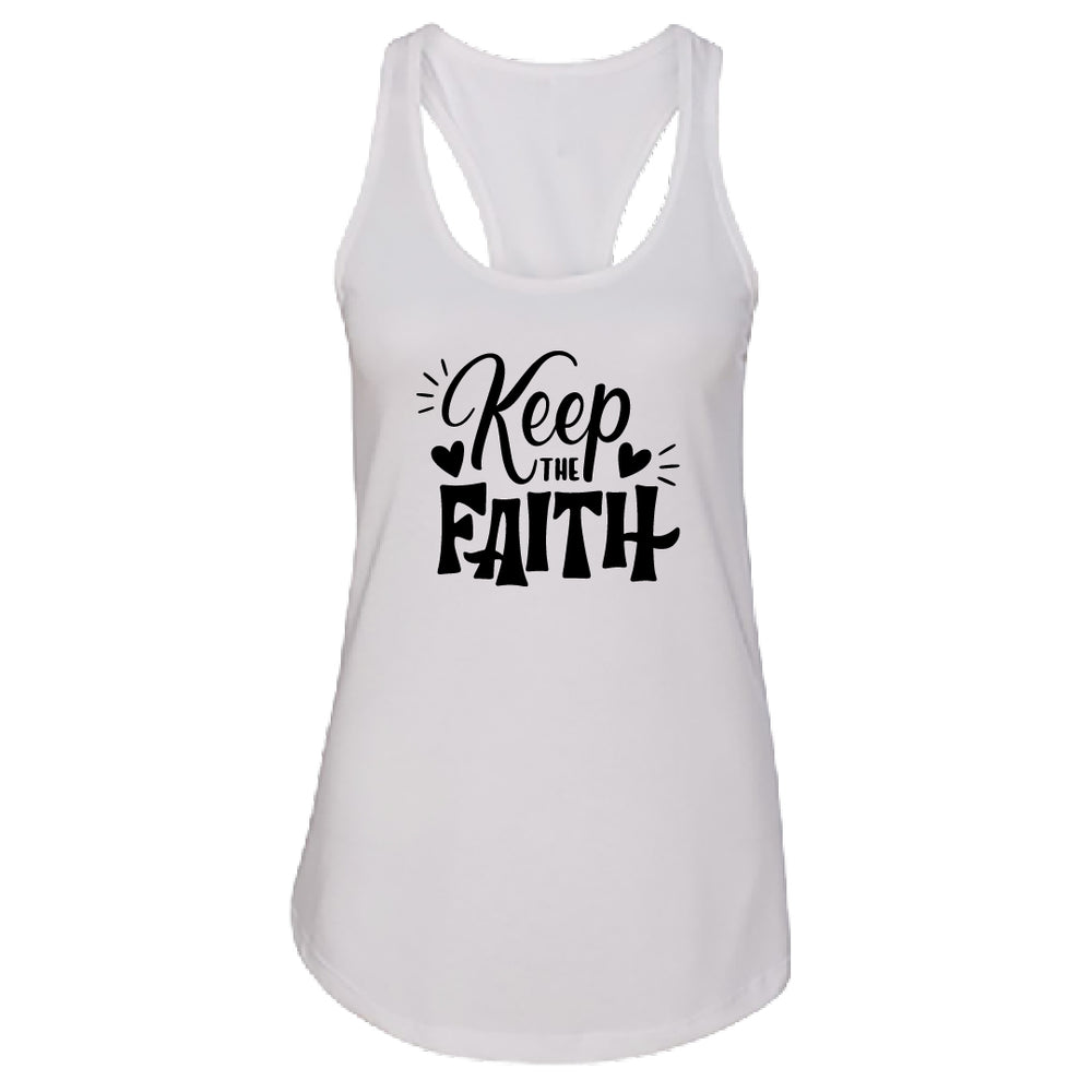 UPLIFTING "Keep the Faith" Racerback Tank Top – Soft & Inspiring Women's Tee