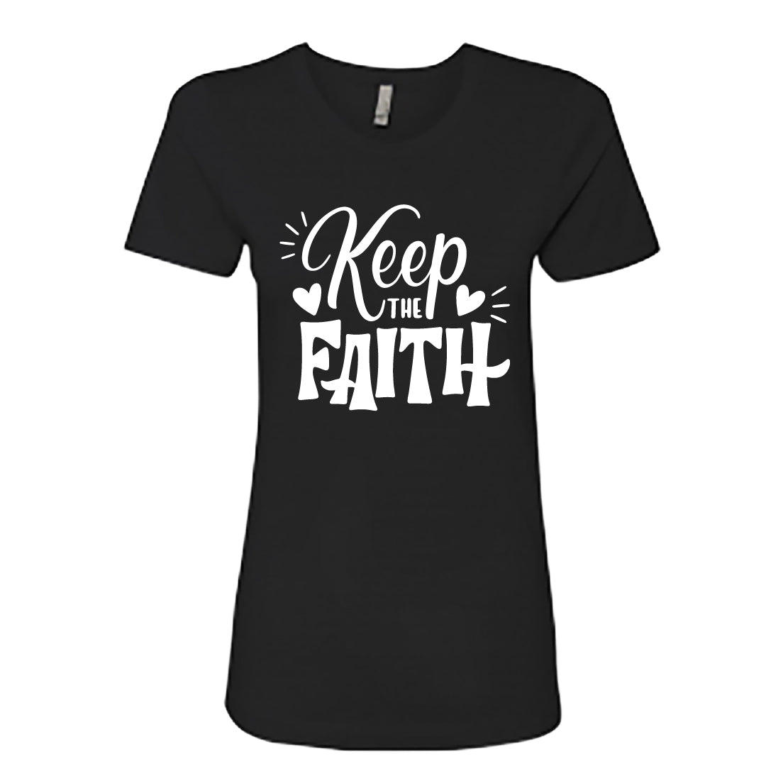 UPLIFTING "Keep the Faith" Women's T-Shirt – Inspirational Christian Tee