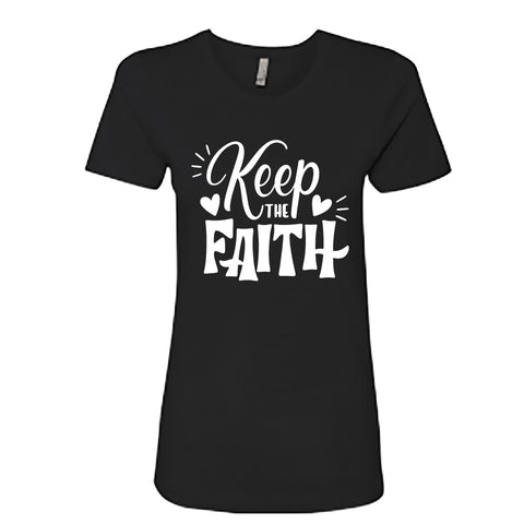 UPLIFTING "Keep the Faith" Women's T-Shirt – Inspirational Christian Tee
