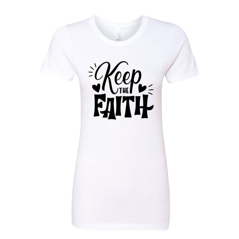 UPLIFTING "Keep the Faith" Women's T-Shirt – Inspirational Christian Tee
