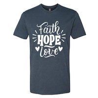 UPLIFTING "Faith Hope Love" Men's T-Shirt – Meaningful Christian Tee