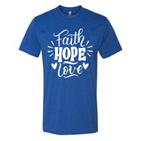 UPLIFTING "Faith Hope Love" Men's T-Shirt – Meaningful Christian Tee