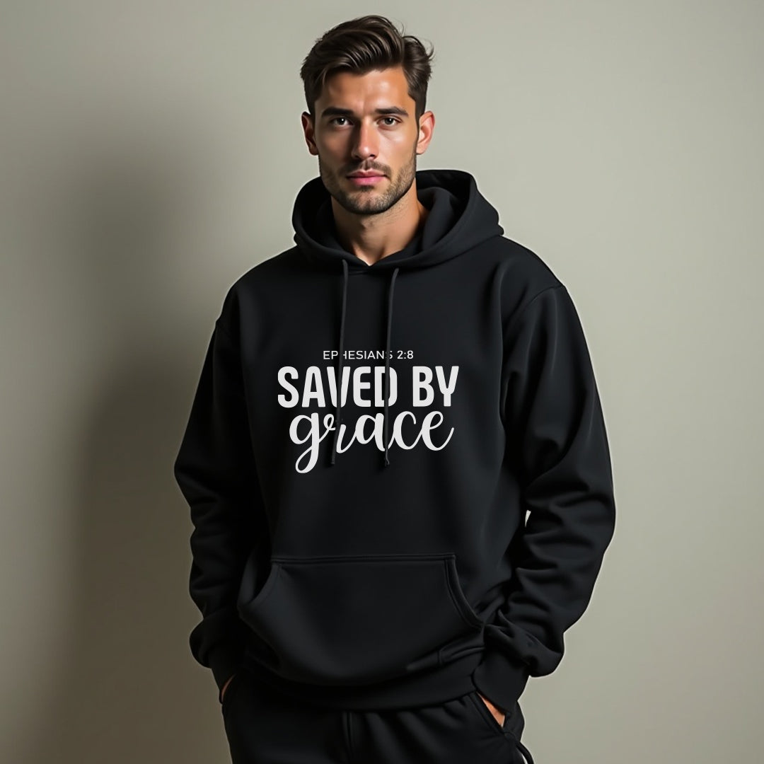 GRACEFUL "Saved by Grace" Unisex Hoodie – Inspiring Christian Sweatshirt