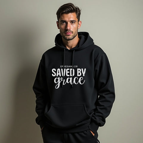 GRACEFUL "Saved by Grace" Unisex Hoodie – Inspiring Christian Sweatshirt