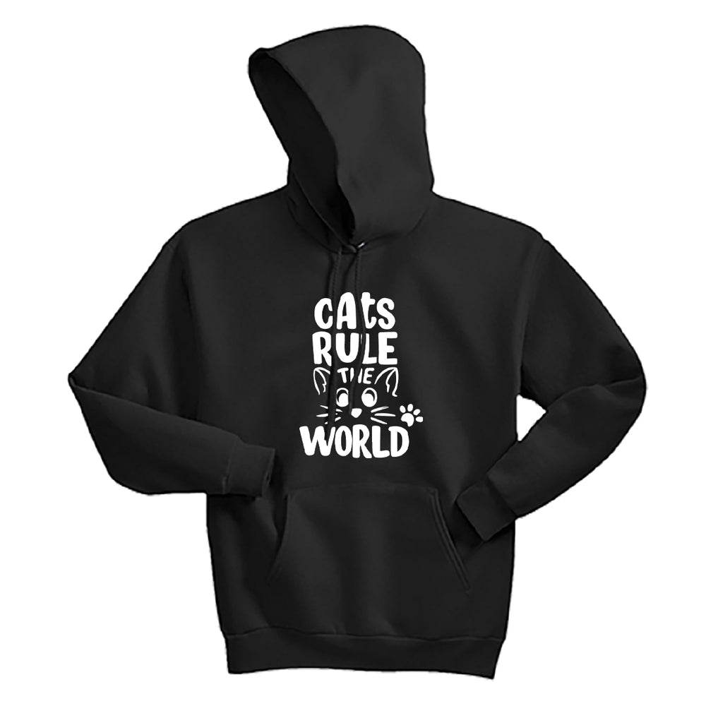"Cats Rule the World" Men's / Unisex Hoodie – The Ultimate Comfort for Cat Dads