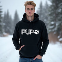 "PUP" Minimalist Men's / Unisex Hoodie – The Go-To Comfort for Dog Owners