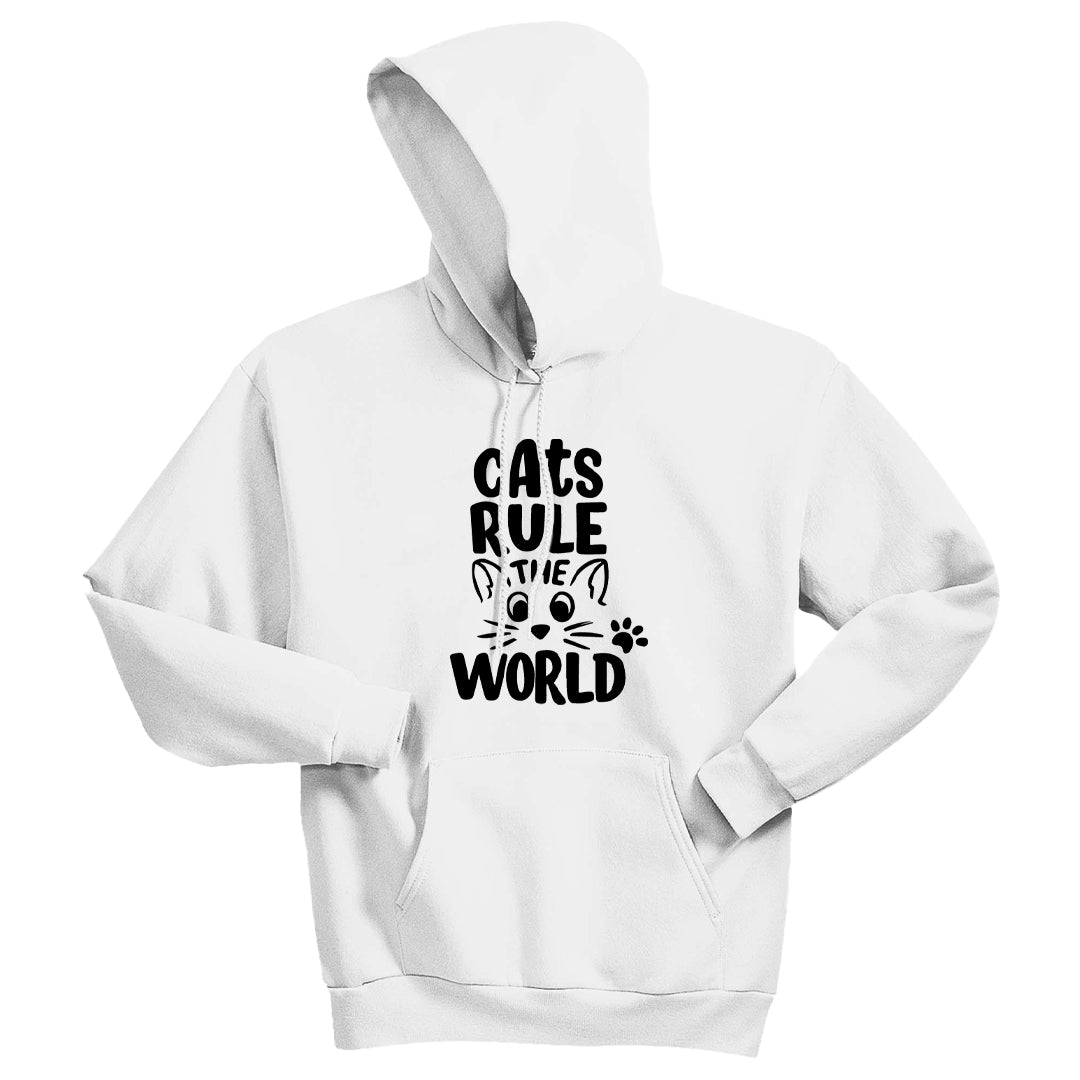 "Cats Rule the World" Men's / Unisex Hoodie – The Ultimate Comfort for Cat Dads