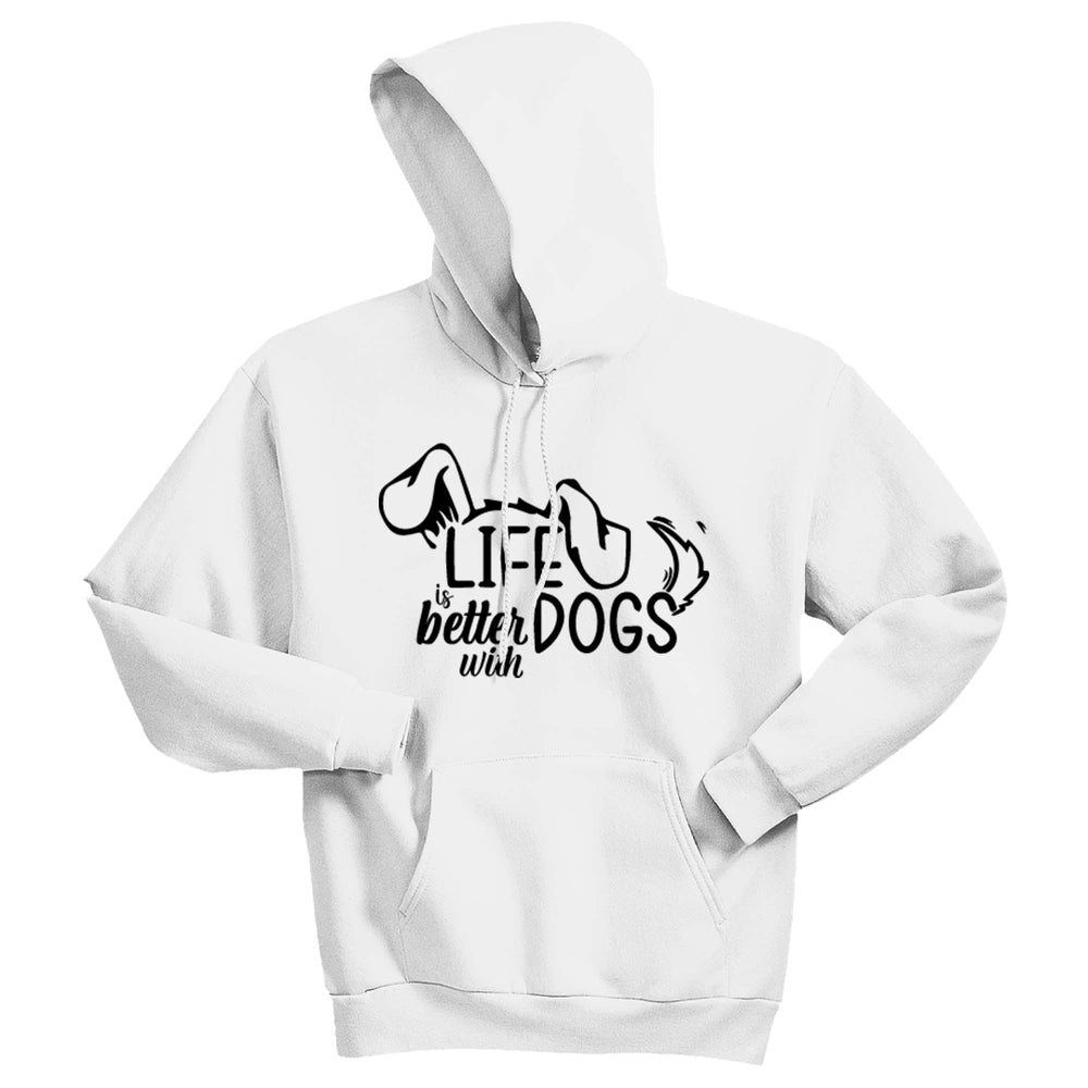 "Life is Better with Dogs" Men's / Unisex Hoodie – The Coziest Layer for Dog Lovers