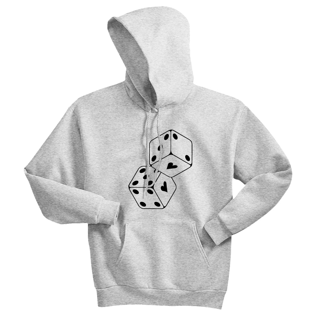 "Lucky in Love" Unisex Hoodie – The Perfect Layer for a Playful Heart