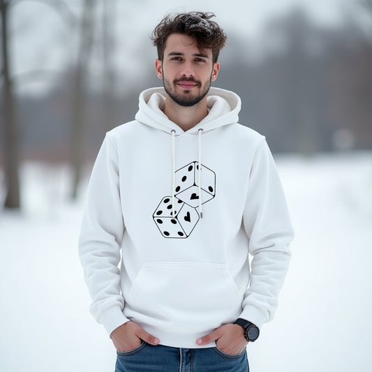 "Lucky in Love" Unisex Hoodie – The Perfect Layer for a Playful Heart