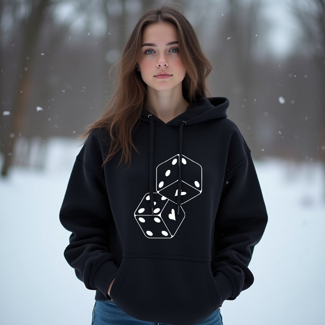 "Lucky in Love" Unisex Hoodie – The Perfect Layer for a Playful Heart