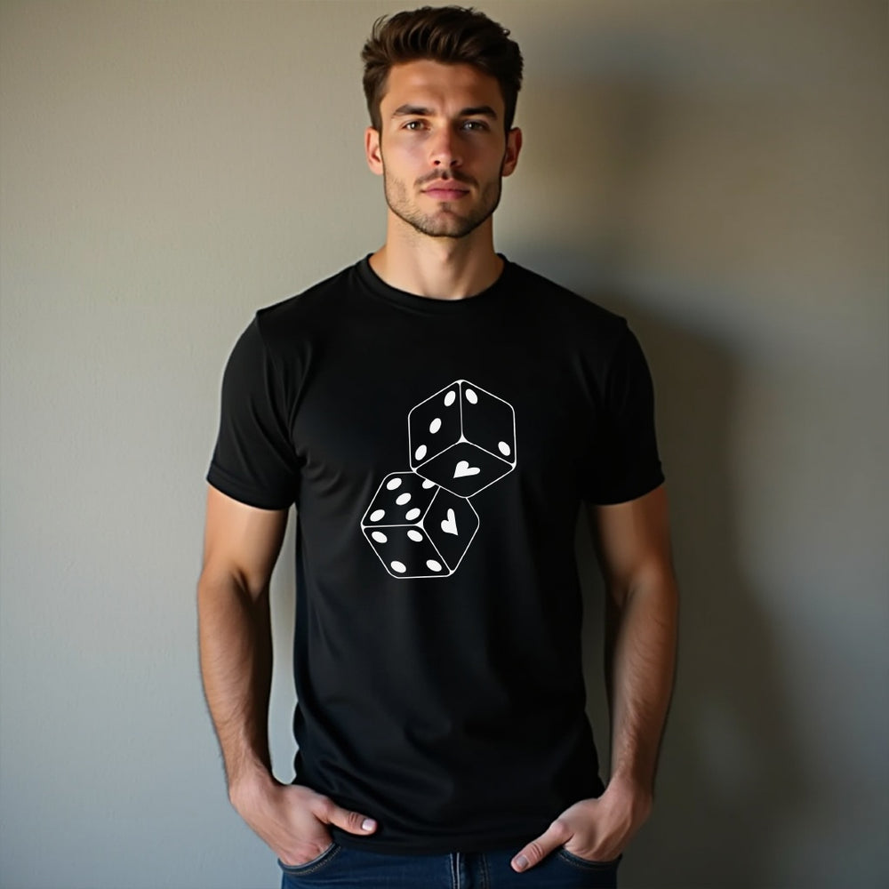 "Lucky in Love" Men's / Unisex T-Shirt – A Fun & Playful Graphic Tee