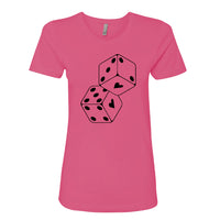 Lucky in Love "Dice Heart" Women's T-Shirt – A Fun & Playful Graphic Tee