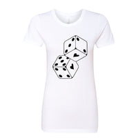 Lucky in Love "Dice Heart" Women's T-Shirt – A Fun & Playful Graphic Tee