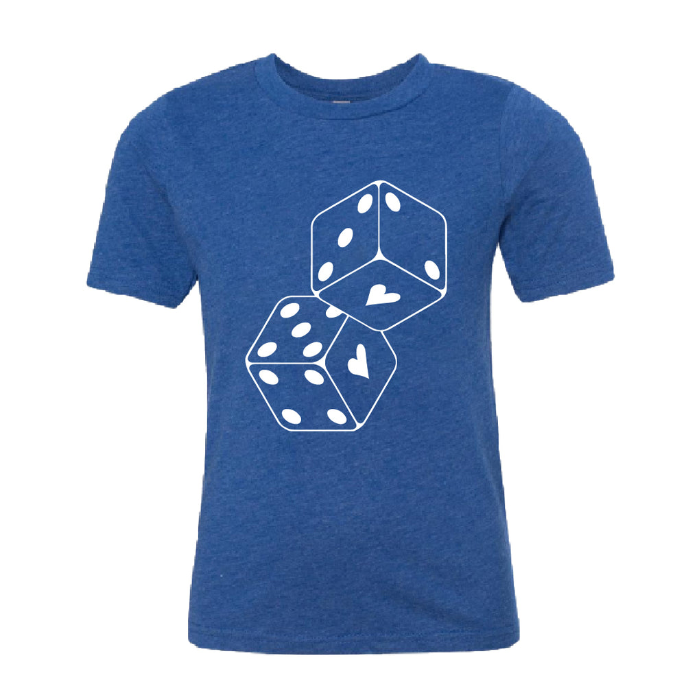 Lucky in Love "Dice Heart" Youth T-Shirt – A Fun & Playful Graphic Tee