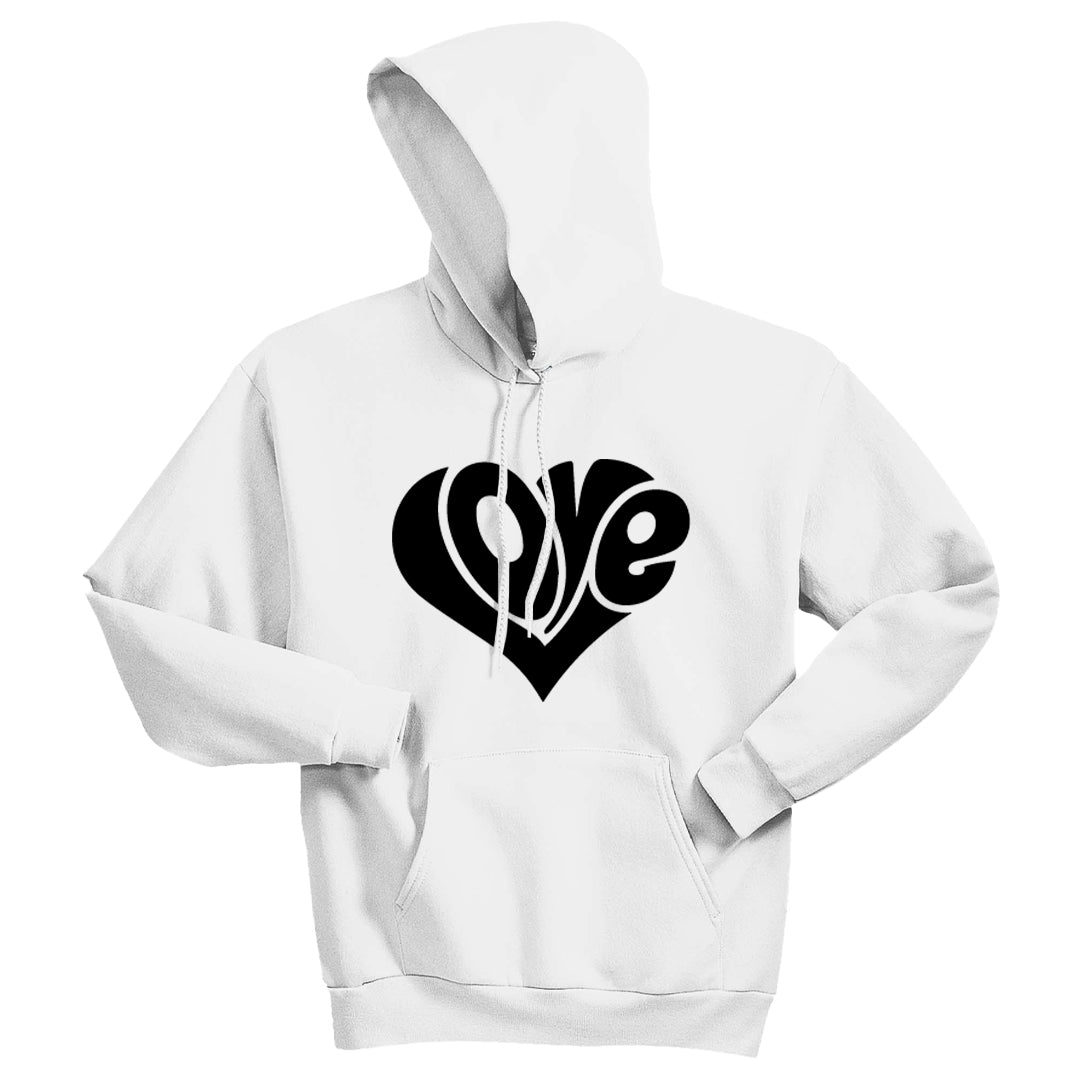 Iconic "Love" Heart Unisex Hoodie – The Coziest Layer for a Timeless Message