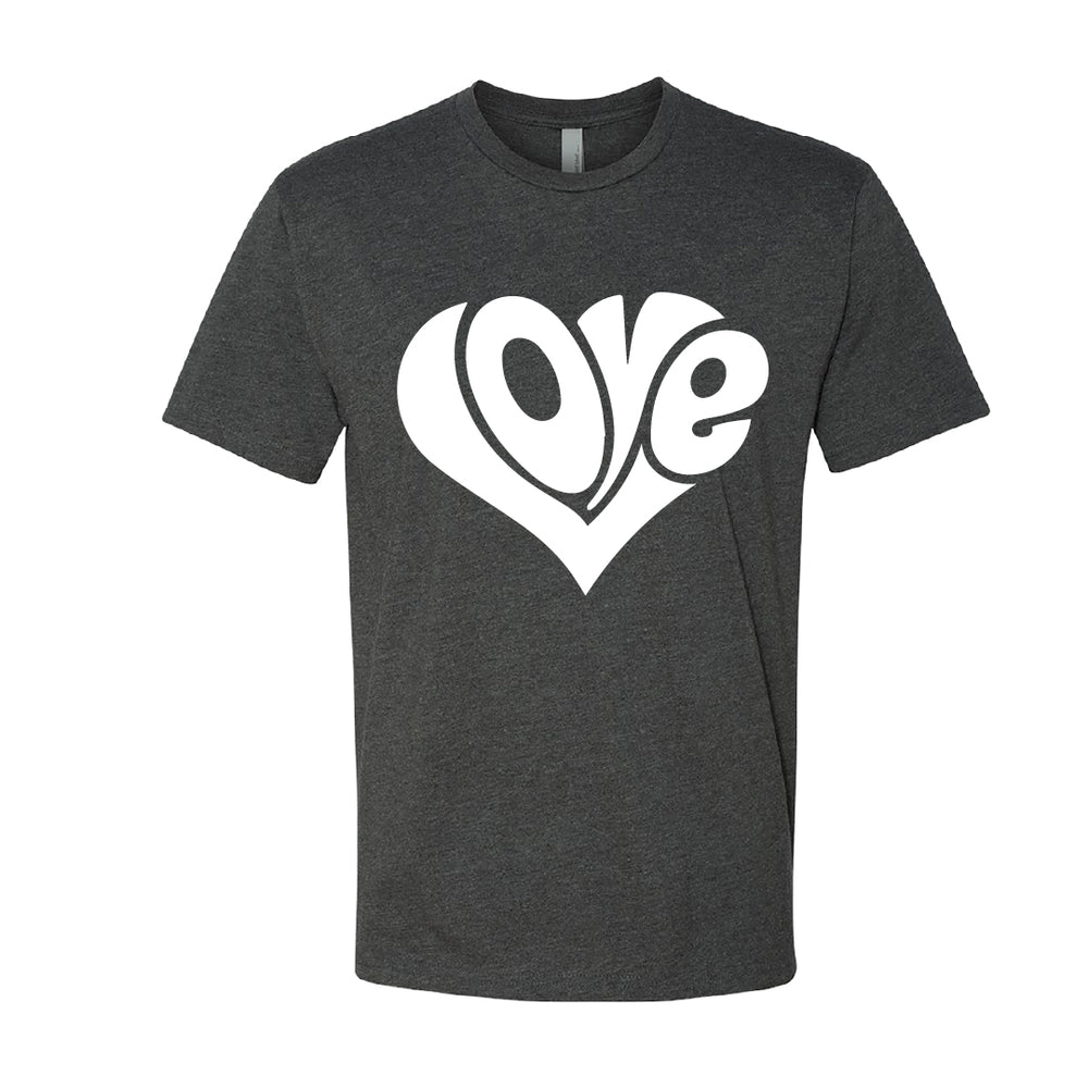 "Love" Heart Men's T-Shirt – A Timeless Graphic Tee