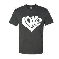 "Love" Heart Men's T-Shirt – A Timeless Graphic Tee