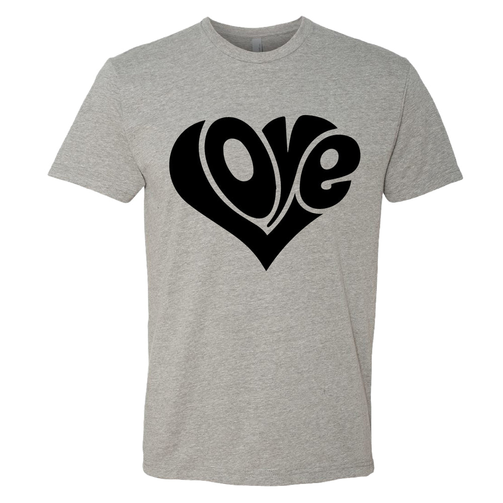 "Love" Heart Men's T-Shirt – A Timeless Graphic Tee