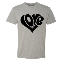 "Love" Heart Men's T-Shirt – A Timeless Graphic Tee