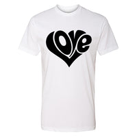"Love" Heart Men's T-Shirt – A Timeless Graphic Tee