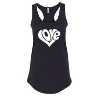 Iconic "Love" Heart Women's Racerback Tank – A Timeless Graphic Top
