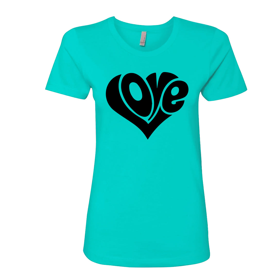 "Love" Heart Women's T-Shirt – A Timeless Graphic Tee