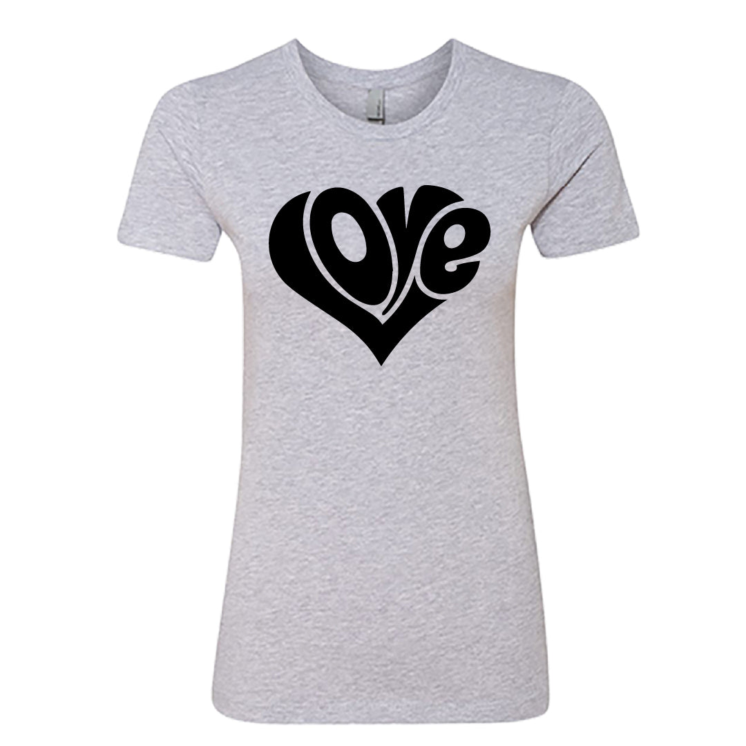 "Love" Heart Women's T-Shirt – A Timeless Graphic Tee