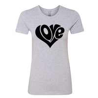 "Love" Heart Women's T-Shirt – A Timeless Graphic Tee