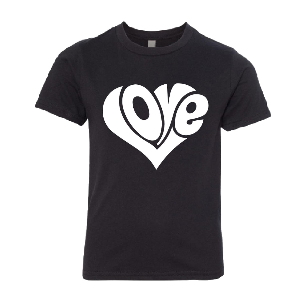 Classic "Love" Heart Youth T-Shirt – A Timeless Graphic Tee for Kids