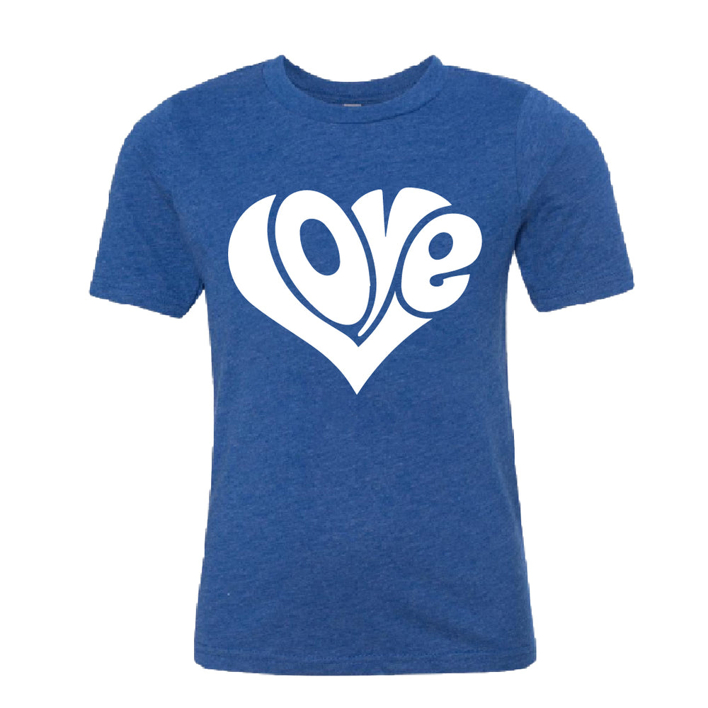Classic "Love" Heart Youth T-Shirt – A Timeless Graphic Tee for Kids
