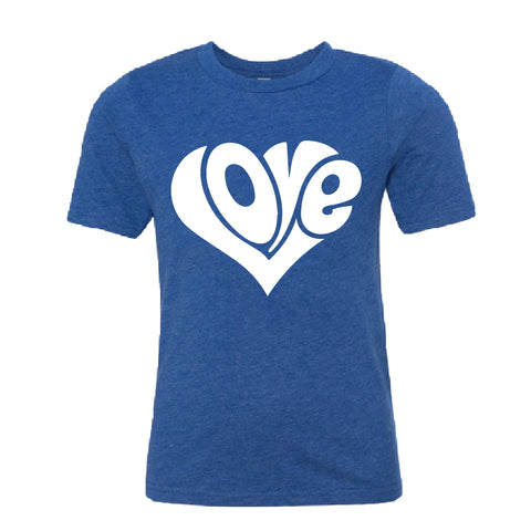 Classic "Love" Heart Youth T-Shirt – A Timeless Graphic Tee for Kids