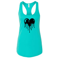 Melting Heart Women's Racerback Tank Top – A Cool & Modern Graphic Top