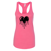 Melting Heart Women's Racerback Tank Top – A Cool & Modern Graphic Top