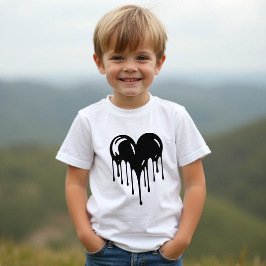 Melting Heart Youth T-Shirt – A Cool & Modern Graphic Tee for Kids