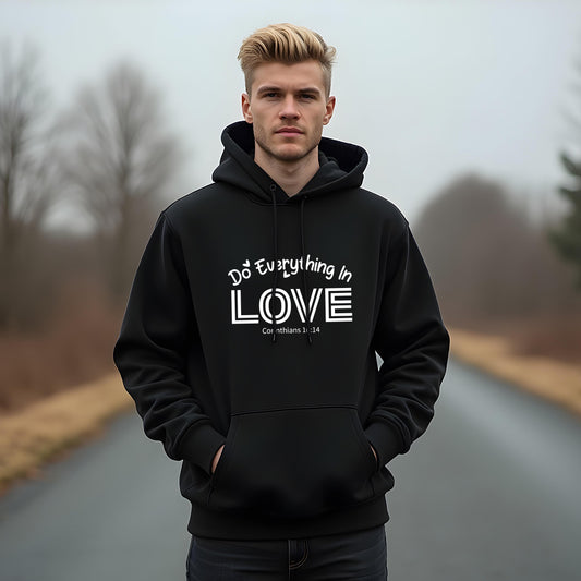 Faith Hope Love Unisex Hoodie – Inspirational Christian Sweatshirt